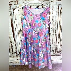 Girls Medium Unicorn Dress